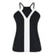 thumbnail image 5 of Camiseta sin mangas sólida a la moda para mujer, blusa con tirantes, Tops informales con cuello en V Pompotops  lopia988301, 5 of 5