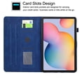 thumbnail image 2 of GSFY Case for Samsung Galaxy Tab S6 Lite 10.4, Smart Premium PU Leather Wallet Stand Protective Shell with Stylus Holder Auto Sleep Wake for Samsung Galaxy Tab S6 Lite 10.4 2024/2022/2020, Dark Blue, 2 of 7