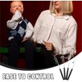 thumbnail image 3 of HUGFEGWE 4 Pcs Puppet Arm Rods Metal Puppet Hand Rod Puppet Control Sticks with Plastic Sleeve for Hand Puppets Ventriloquists Puppet Accessory 55cm CA919-120650, 3 of 9