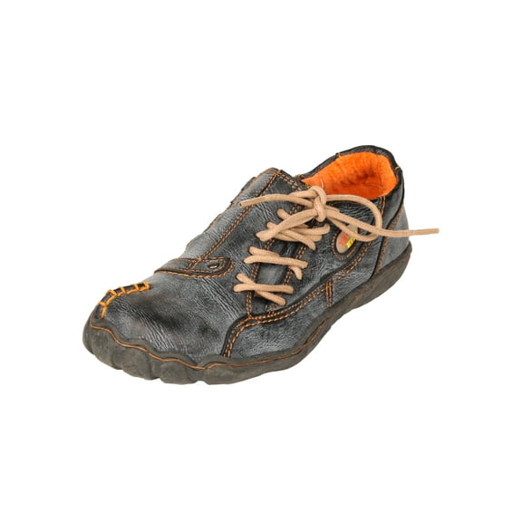 TMA EYES Five Finger Sole Side Lace-up Leather Women Casual Shoes