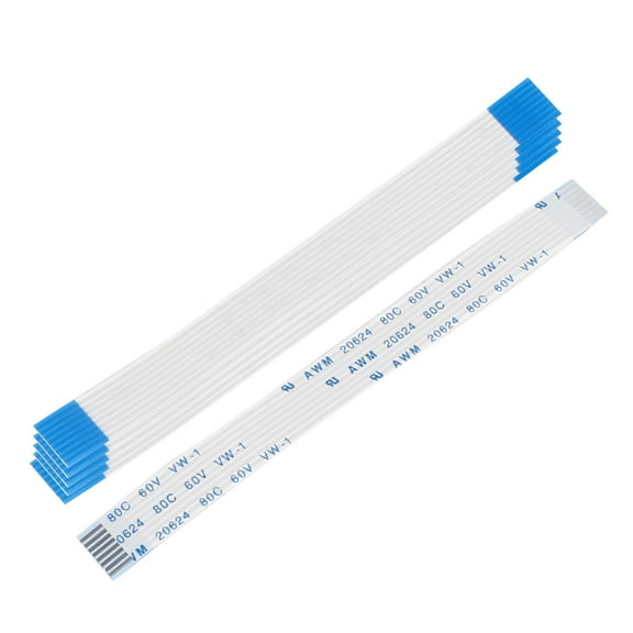 6 Pcs 100x9mm 1mm Pitch 8 Pins FPC  Wire FFC Flexible Flat Ribbon Cable