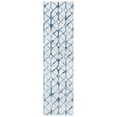 thumbnail image 3 of SAFAVIEH Amelia Floella Geometric Runner Rug, Gray/Navy, 2'2" x 12', 3 of 11