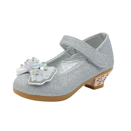 

Binmer Infant Kids Baby Girls Pearl Crystal Bling Bowknot Single Princess Shoes Sandals