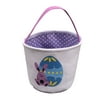 Jpgif Easter Basket Holiday Rabbit Bunny Printed Canvas Gift Carry Candy Bag