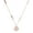 Rose Gold, variant on Round Pendant Necklace for Women, Gold Round Black and White Two Sided Pendant Roman Numerals Necklace, Fashion Titanium Steel Ladies Pendant Necklace Gift