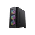thumbnail image 5 of Gamemax Destroyer MB Black USB3.0 Tempered Glass Micro ATX Tower Gaming Computer Case w/Tempered Glass Panel and 4 x 120mm Autoflow Rainbow LED Fans (Pre-Installed), 5 of 5