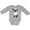 AC-Heather Grey, variant on Cute little lamb Boys or Girls Long Sleeve Baby Bodysuit