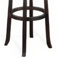 thumbnail image 3 of Benjara Elon Swivel Barstool Set of 2, Black Faux Leather Cushioned, 30 Inch, 3 of 5