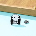 thumbnail image 4 of Pines esmaltados de la serie "Animal Insect" para mochilas, bolsos, sombreros, adorables broches de dibujos animados kawaii, insignias para amigos y familiares, blanco y negro, 25 x 25 mm, 4 of 5