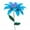 Blue, variant on Metal Flowers Floral Garden Stake Outdoor Plant Pick Water Proof Metal Flowers Outdoor Decor for Lawn Yard Patio