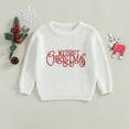 thumbnail image 7 of Toddler Baby Girl Boy Christmas Outfit Knit Sweater Long Sleeve Crewneck Warm Pullover Sweatshirt Top Fall Winter Clothes, 7 of 7