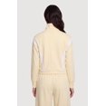 thumbnail image 4 of Women's Contrast Trim Zip Front Mock Neck Active Jacket, 4 of 4