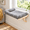 Grey-Medium(21.7''x15''), variant on Cloud-soft Cat Window Sill Perch Zipper Design Cushion Pet Bed Xl