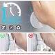thumbnail image 4 of Ganchos de succión CHAO paquete de 2 ganchos de ventosa al vacío colgador de baño resistente, 4 of 5