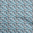thumbnail image 1 of oneOone Cotton Cambric Aqua Blue Fabric Geometric Sewing Material Print Fabric By The Yard 42 Inch Wide, 1 of 4