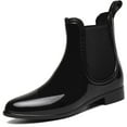 thumbnail image 1 of Botas de goma, botas de lluvia impermeables con botines para mujer, 1 of 6