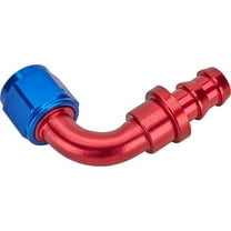 90 Degree Socketless Push-On Hose End Fitting, -8 AN