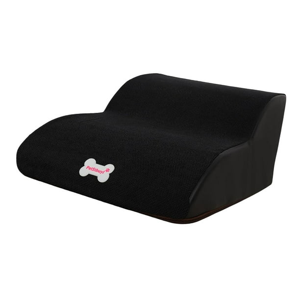Rampas de escalera para perros de 2 escalones, antideslizantes, para sofá cama y gatos. Negro