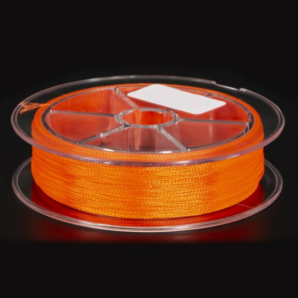 Peggybuy 50m 30lb Fly Fishing Backing Line 8 Strands Wire Fishing Tackle (Orange) Other 3.35*3.35*0.83in