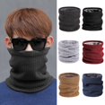 thumbnail image 2 of Unsiex Cycling Neck Wrap Thick Soft Plush Elastic Regular Fit Warm Windproof Cold Resistant Color Color Outdoor Skiing Skating Neck Warmer, 2 of 9