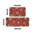 thumbnail image 3 of Todaioua Merry Christmas Kitchen Rugs Set of 2,Red Winter Snowman Snowflake Christmas Tree Kitchen mat Red Buffalo Plaid Kitchen Mats for Sink,Christmas Kitchen Decorations for Floor, 3 of 6
