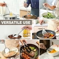 thumbnail image 2 of Vesteel Stainless Steel Kitchen Utensils Set, 9-Piece Metal Cooking Spatula Set with Holder Whisk and Kitchen Tong, Heat Resistant & Dishwasher Safe, 2 of 8
