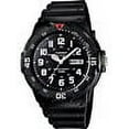 thumbnail image 2 of Casio MRW200H-1BV Men's Black Resin Strap 100M Sports Easy Reader Analog Watch, 2 of 4