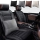 thumbnail image 1 of Cojín lumbar de ante para asiento de coche - Cojín ergonómico para la espalda con correas ajustables, marrón/gris/beige, 12,99x10,62 pulgadas, 1 of 6