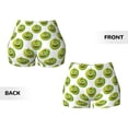 thumbnail image 5 of Fotbe Happy Fruit Seamless Shorts, Womens Workout Shorts High Waist Stretch Booty Short for Gym/Yoga/Running/Biking-XX-Large, 5 of 9