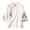 White, variant on Womens Bohemian Embroidered Top Cotton Linen Loose Fit Stand Collar Bell Sleeve Blouse Frog Button 3/4 Length Shirt Summer Vacation Resort Wear 2026, Blue,M
