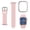Baby Pink, variant on Compatible for Apple Watch Series 11 10 Band 46mm 42mm 40mm with Bumper, Bling Glitter Women Silicone Soft Comfortable Strap for iWatch Band 46mm 44mm 42mm 40mm 38mm