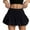 Black, variant on WTOBBY Women's Summer Bubble Skirt High Waist A-Line Fashion Design with Built-in Shorts, Breathable Casual Short Skirt for Beach Vacation and Daily Outdoor Activities,Black L