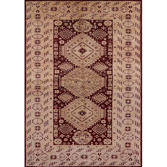 Ahgly Company Machine Washable Indoor Rectangle Industrial Modern Light Salmon Rose Pink Area Rugs, 2' x 4'