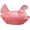 Pink, variant on Mother hen shaped crystal glass candy tray,covered candy tray,vintage candy bowl,office desk,home kitchen tabletop snack and dessert tray.