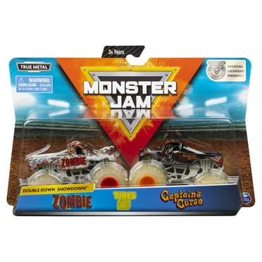 Monster Jam, Fire & Ice Grave Digger Monster Truck, Die-cast Vehicle 