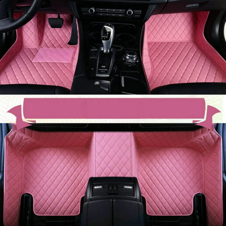 Customize All Weather Protection Luxury Leather Floor Mats for