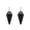 Obsidian, variant on 2Pcs Natural Stone Crystal Pendulum Pendant Hexagonal Quartz Reiki Healing Charm-Blue Sand