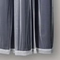 thumbnail image 6 of Lush Decor Grommet Sheer Panels With Insulated Blackout Lining Navy 38X108 Set, 6 of 7