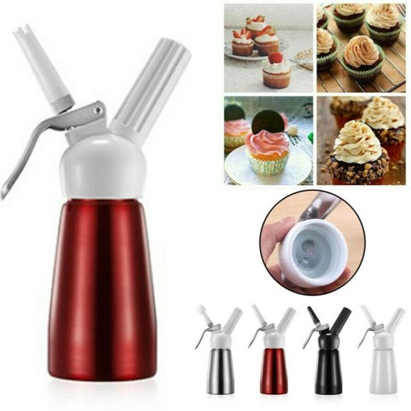 Whipped Cream Dispenser Pint Gourmet Whipper Stainless Steel Nozzle