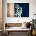 thumbnail image 3 of Elephant Stock Peeking Owl Wall Art - Horizontal Canvas Wall Art - Living Room Wall Decor - Animal Canvas - Blue And Beige Decor - 48" x 32", 3 of 8