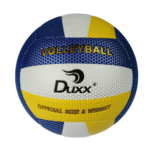 Balón Voleibol Duxx #5 PU Amarillo Azul Blanco