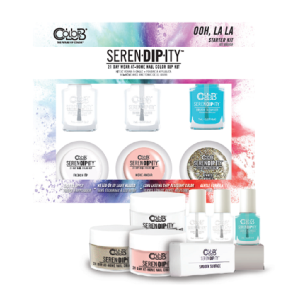 Color Club SERENDIPITY Dip Powder Nail Art 21 Day Starter Kit OOH, LA