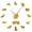Gold, variant on Border Collie Silhouette Frameless Wall Clock Stickers, DIY Modern Decorative Clocks for Living Room, Bedroom, Office - Easy to Install, Large 3D Clock Design (Silver,37in)
