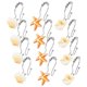 thumbnail image 3 of Juego De Ganchos Colgantes Con Forma De Concha De Estrella De Mar, Juego De Ganchos Colgantes De Acero Inoxidable, Juego De Ganchos Dobles Para Cortina Inevent HA025013-01, 3 of 7
