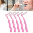thumbnail image 4 of Interdental Brush, Portable L Shaped Interdental Brushes  Grade Nylon Wire  For Tooth Care Pink, 4 of 8