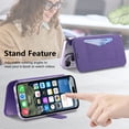 thumbnail image 4 of ELEHOLD Case for iPhone 13 Pro,2 in 1 Detachabl Wallet Plating Clear Case with Card Holder[Compatible with MagSafe Accessories],Purple, 4 of 11