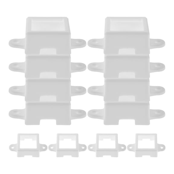 AURARMLET 12Pcs Outdoor LED Light Mounting Clips Weatherresistant Plastic Brackets for Wall Lights