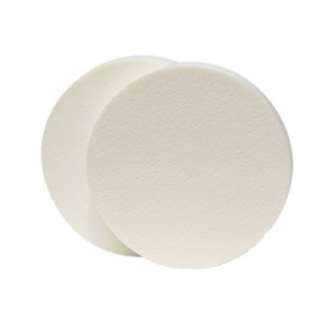 10pcs Makeup Facial Powder Puff Cosmetics Blush Applicators Round Sponges Foundation (White)