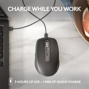 Logitech MX Anywhere 3S Compact Wireless Mouse, Fast Scrolling, 8K DPI Any-Surface Tracking, Quiet Clicks, Programmable Buttons, USB C, Bluetooth, Windows PC, Linux, Chrome, Mac, Rose