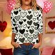 thumbnail image 1 of Xuyuer Women's Casual 3/4 Sleeve T-Shirts Round Neck Cute Tunic Tops Basic Tees Blouses Business Work Tee Top Summer Tunic Tops Dressy T-Shirts Pleated Shirts Fit Pullover Tshirts, 1 of 8